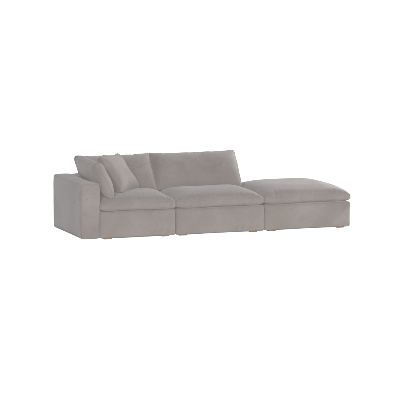Ari modulares Ecksofa mit Sitzhocker