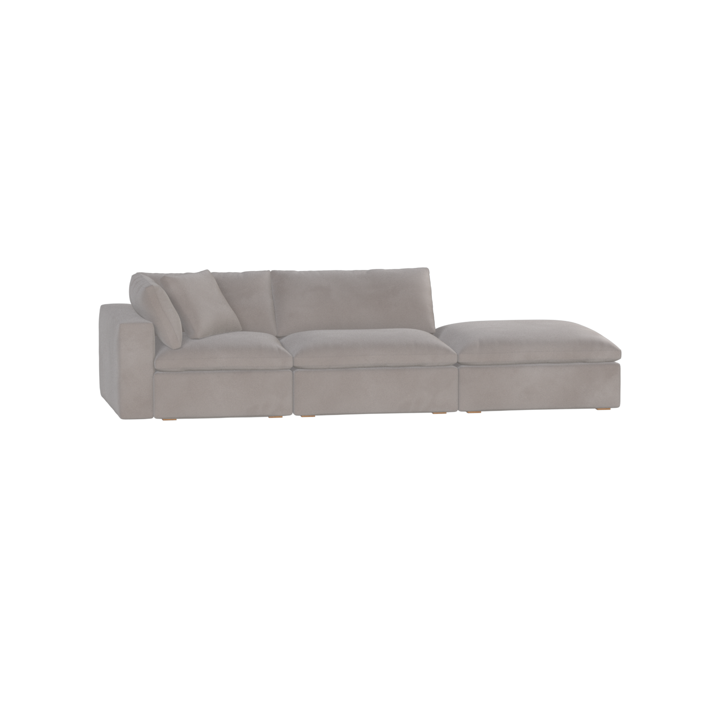 Ari modulares Ecksofa mit Sitzhocker