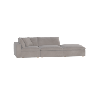 Ari modulares Ecksofa mit Sitzhocker