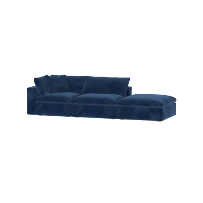 Ari modular corner Sofa with pouffe - Wide fabric range