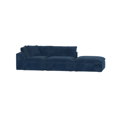 Ari modular corner Sofa with pouffe - Wide fabric range