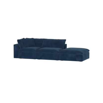 Ari modular corner Sofa with pouffe - Wide fabric range