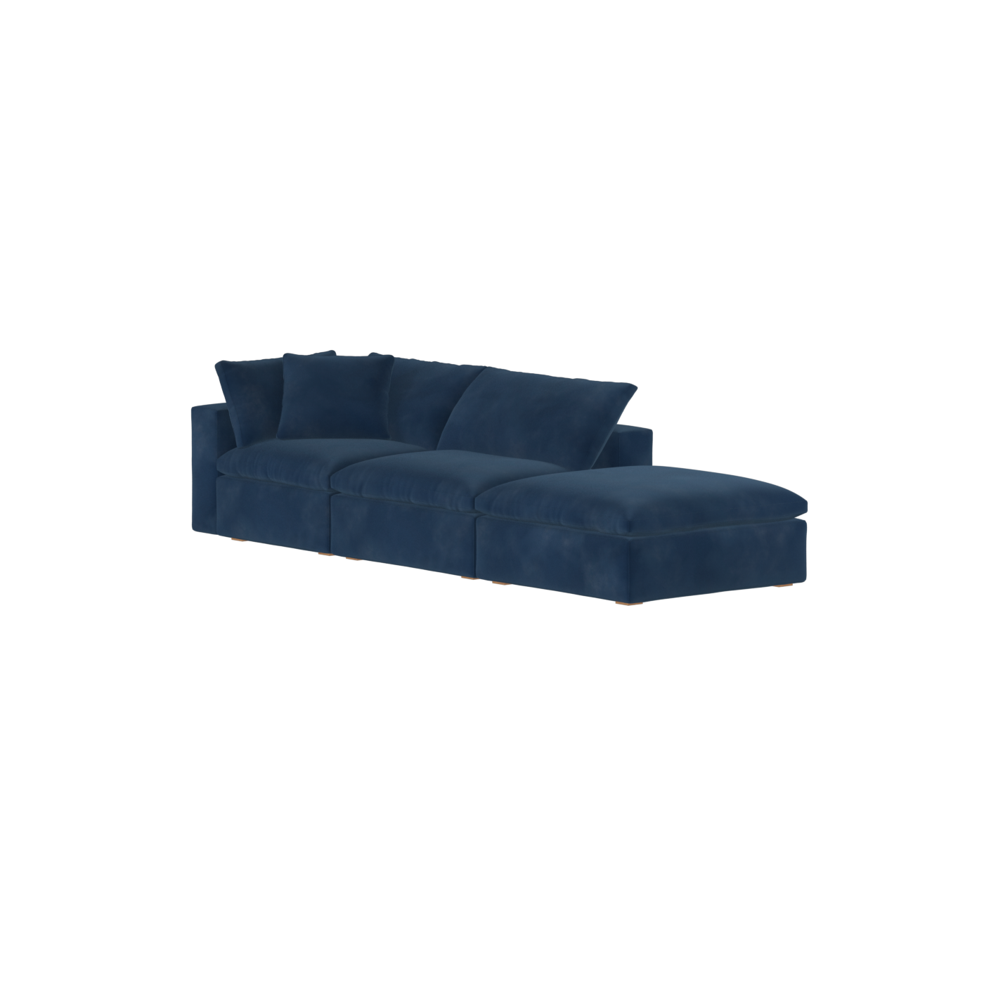 Ari modular corner Sofa with pouffe - Wide fabric range