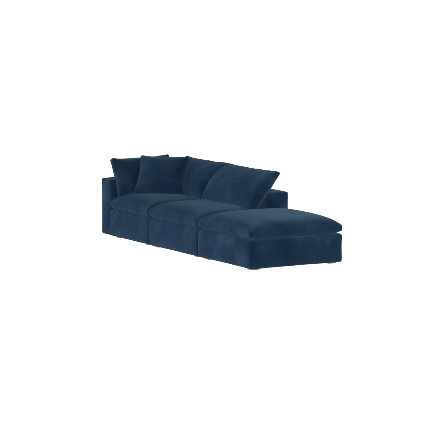 Ari modular corner Sofa with pouffe - Wide fabric range