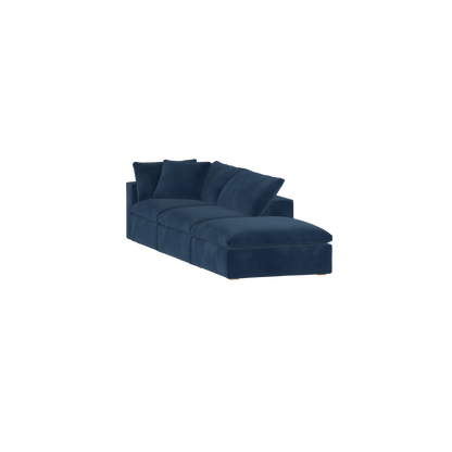 Ari modular corner Sofa with pouffe - Wide fabric range