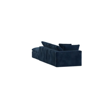 Ari modular corner Sofa with pouffe - Wide fabric range