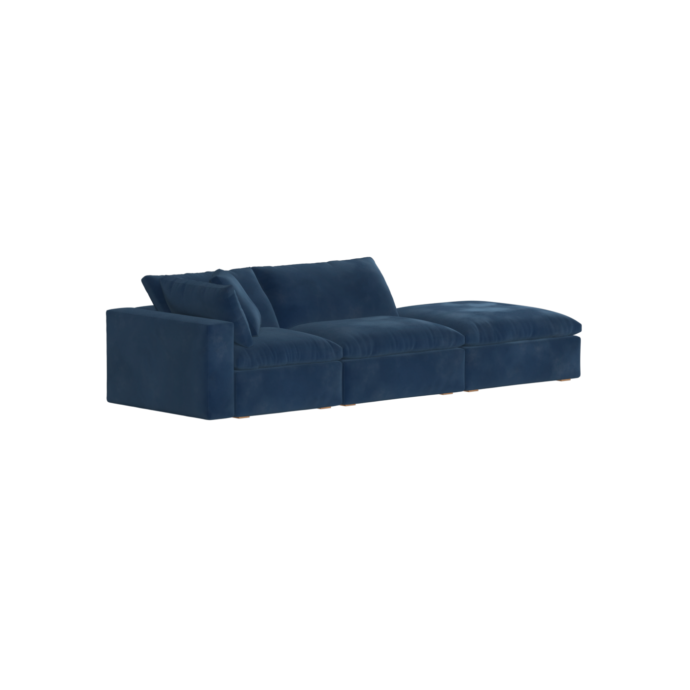 Ari modular corner Sofa with pouffe - Wide fabric range