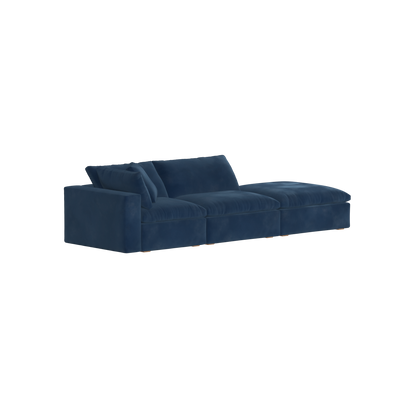 Ari modular corner Sofa with pouffe - Wide fabric range