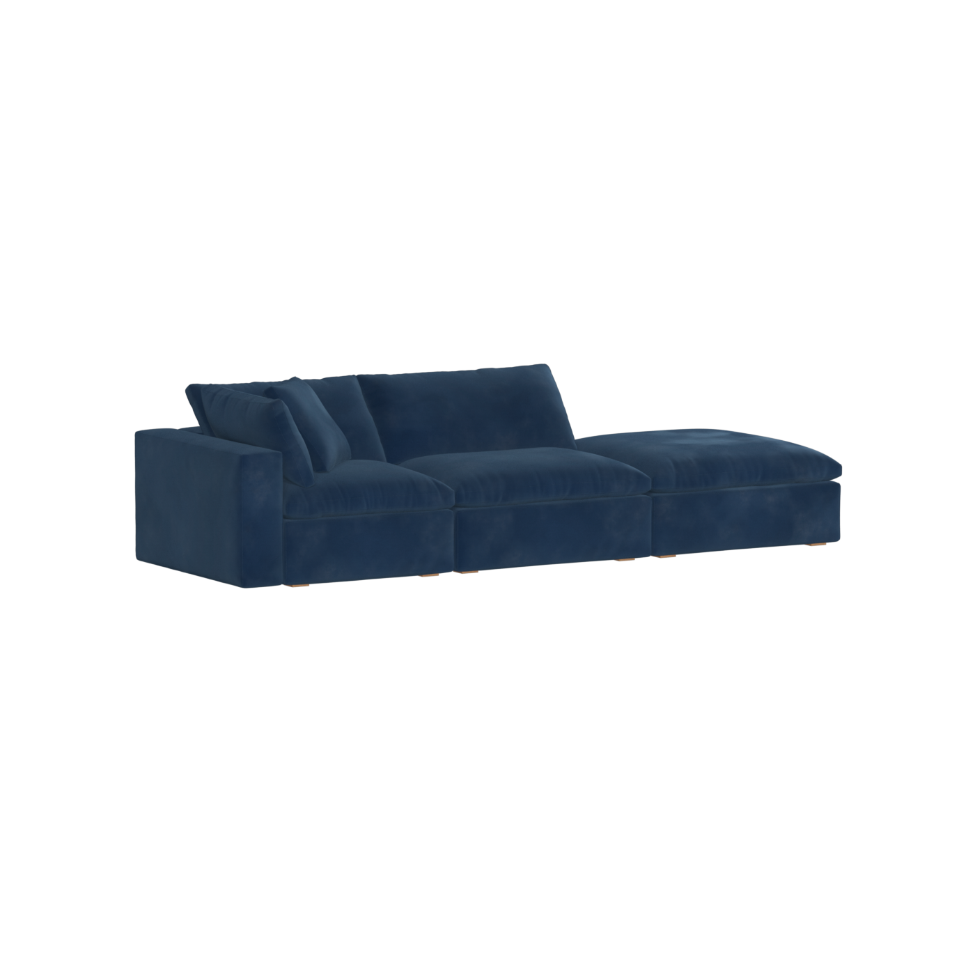 Ari modular corner Sofa with pouffe - Wide fabric range