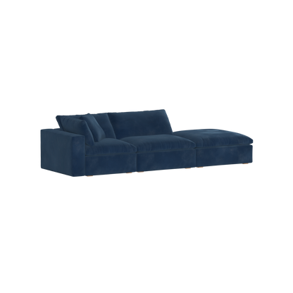 Ari modular corner Sofa with pouffe - Wide fabric range