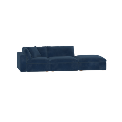Ari modular corner Sofa with pouffe - Wide fabric range