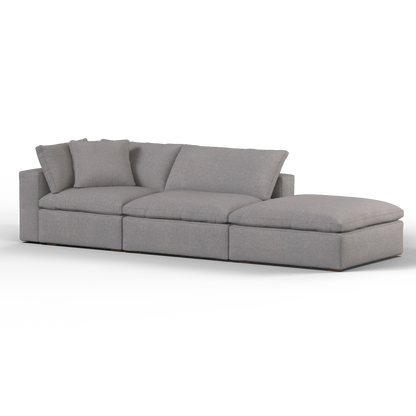 Ari modulares Ecksofa mit Sitzhocker