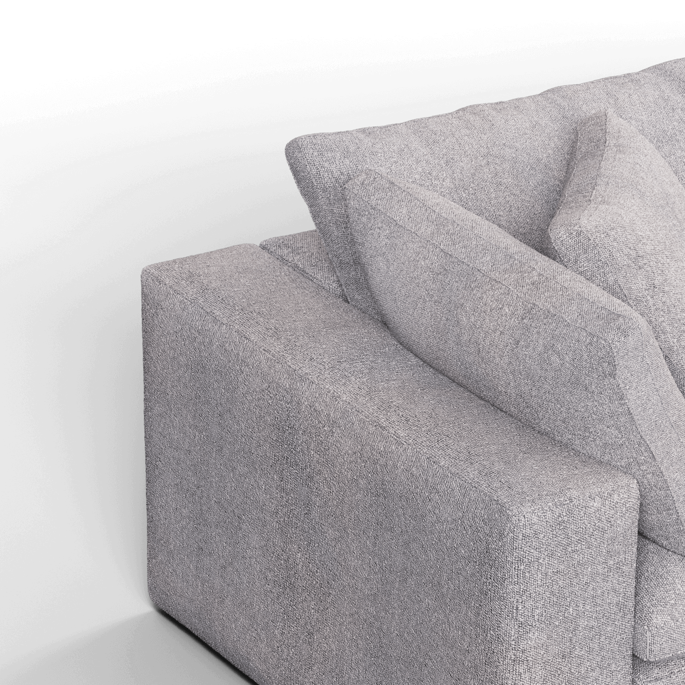 Ari modulares Ecksofa mit Sitzhocker