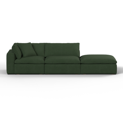 Ari modulares Ecksofa mit Sitzhocker