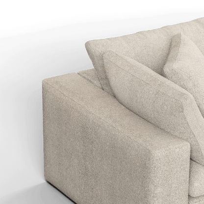Ari modulares Ecksofa mit Sitzhocker
