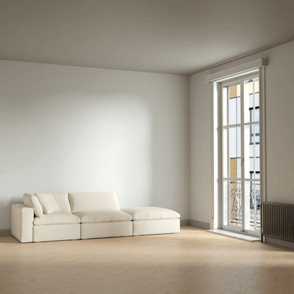 Ari modulares Ecksofa mit Sitzhocker