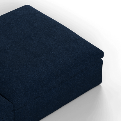 Canapé d'angle modulable Ari avec pouf - Large choix de tissus
