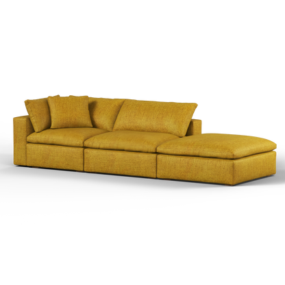 Ari modular corner Sofa with pouffe - Wide fabric range