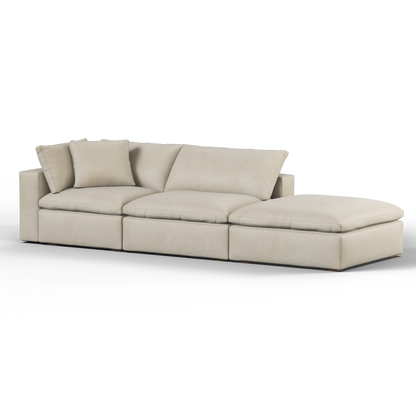 Ari modular corner Sofa with pouffe - Wide fabric range