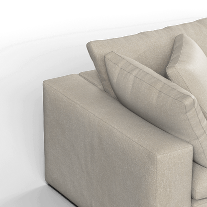 Ari modular corner Sofa with pouffe - Wide fabric range