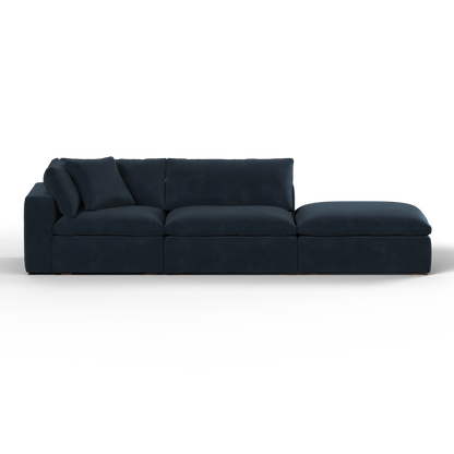 Ari modular corner Sofa with pouffe - Wide fabric range