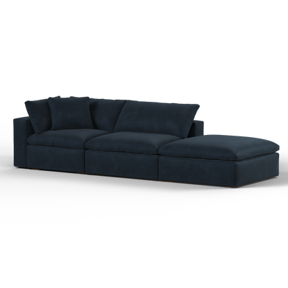 Ari modular corner Sofa with pouffe - Wide fabric range