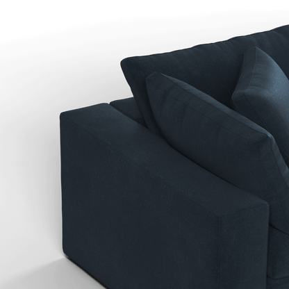 Ari modular corner Sofa with pouffe - Wide fabric range