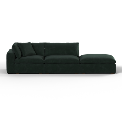 Ari modular corner Sofa with pouffe - Wide fabric range