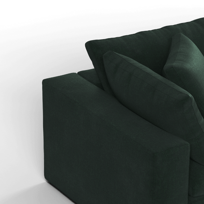 Ari modular corner Sofa with pouffe - Wide fabric range