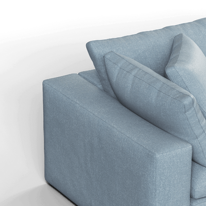 Ari modular corner Sofa with pouffe - Wide fabric range