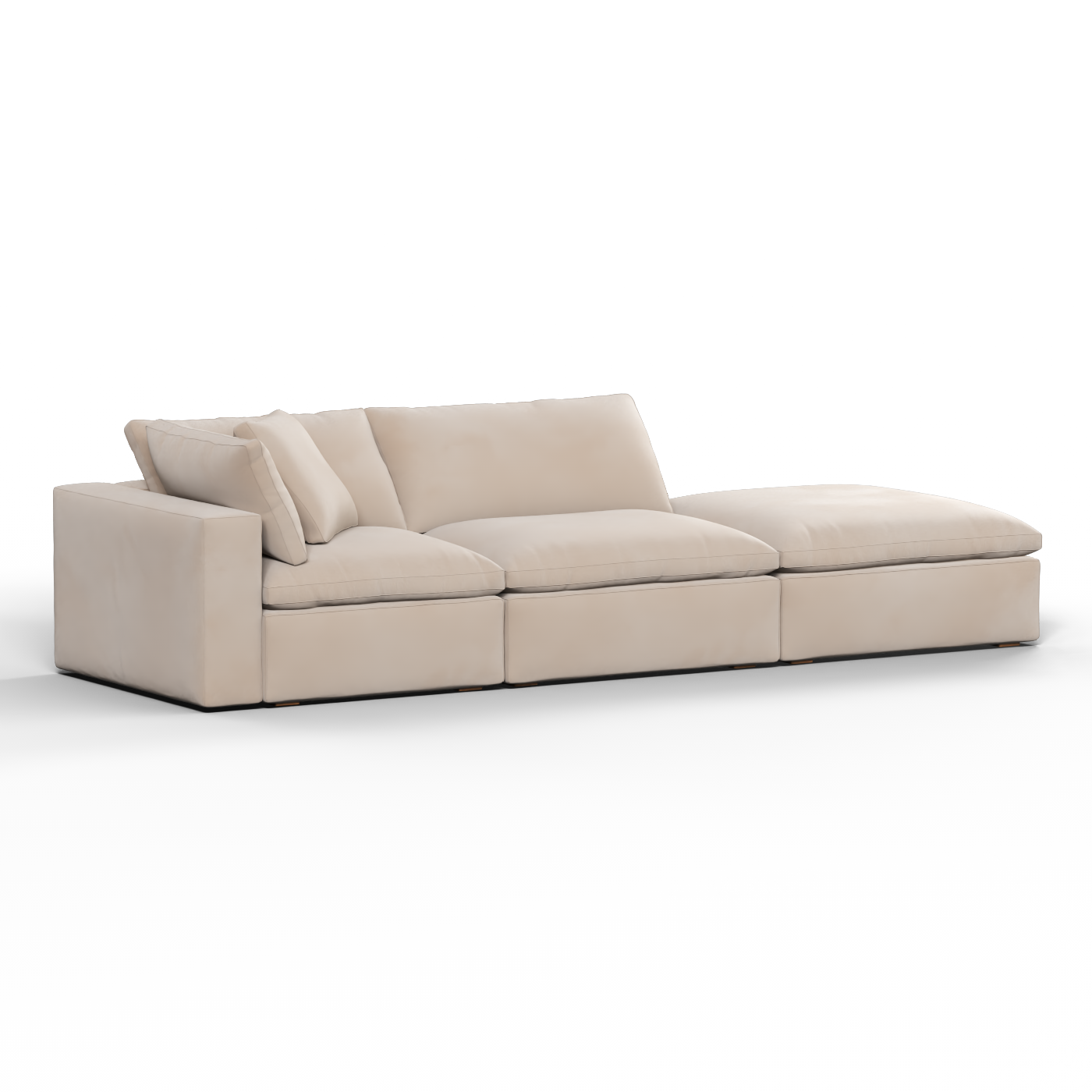 Ari modulares Ecksofa mit Sitzhocker