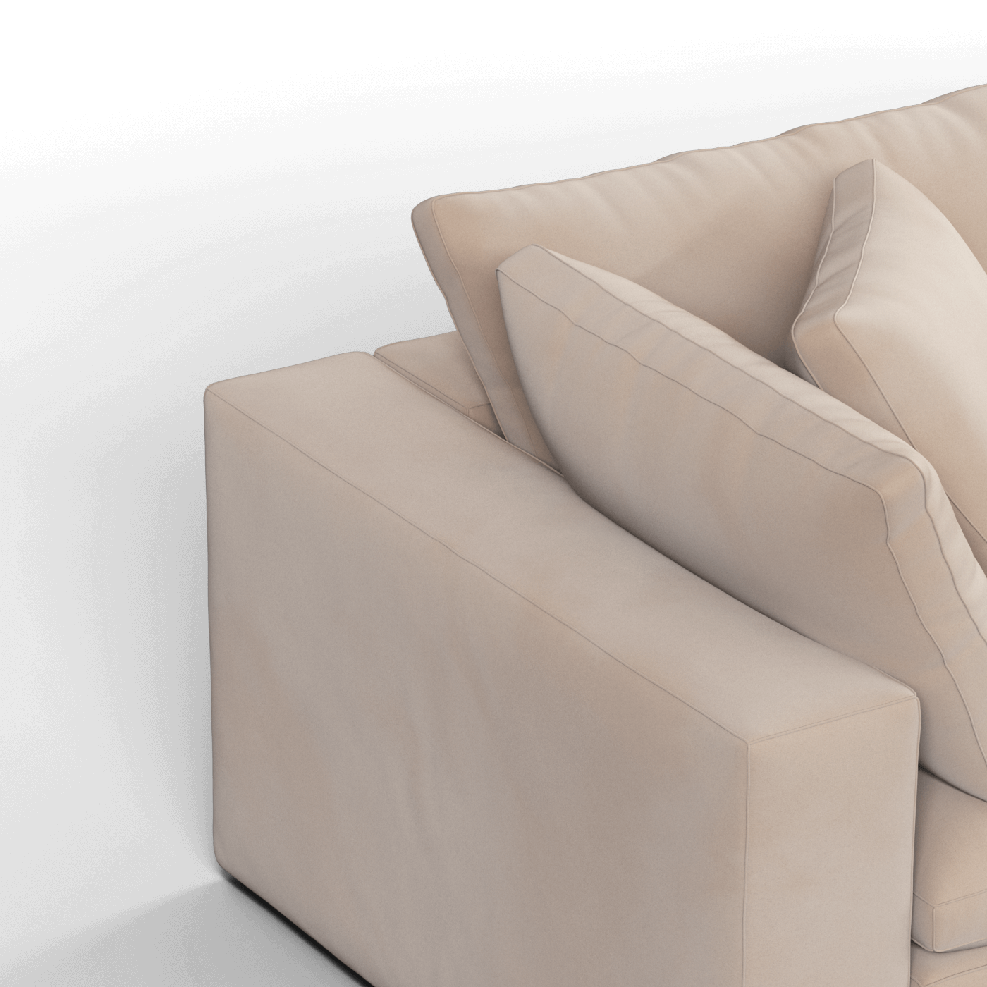 Ari modulares Ecksofa mit Sitzhocker
