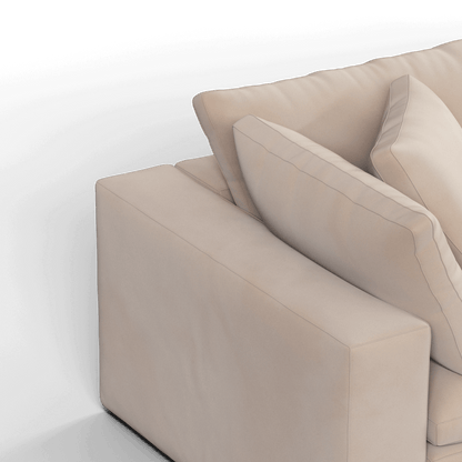 Ari modulares Ecksofa mit Sitzhocker
