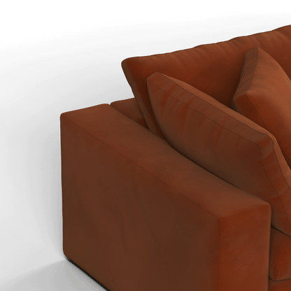 Ari modular corner Sofa with pouffe - Wide fabric range