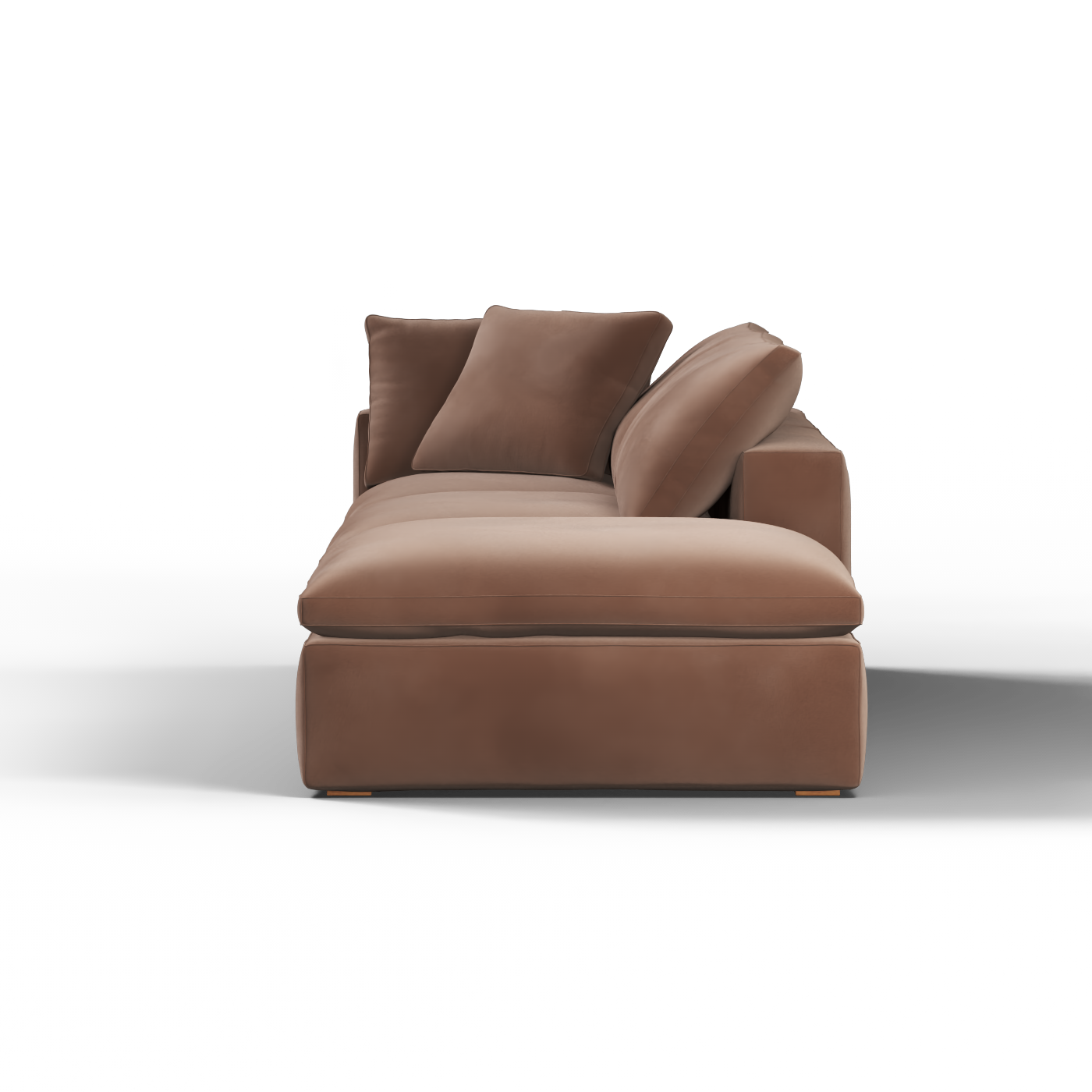 Ari modulares Ecksofa mit Sitzhocker