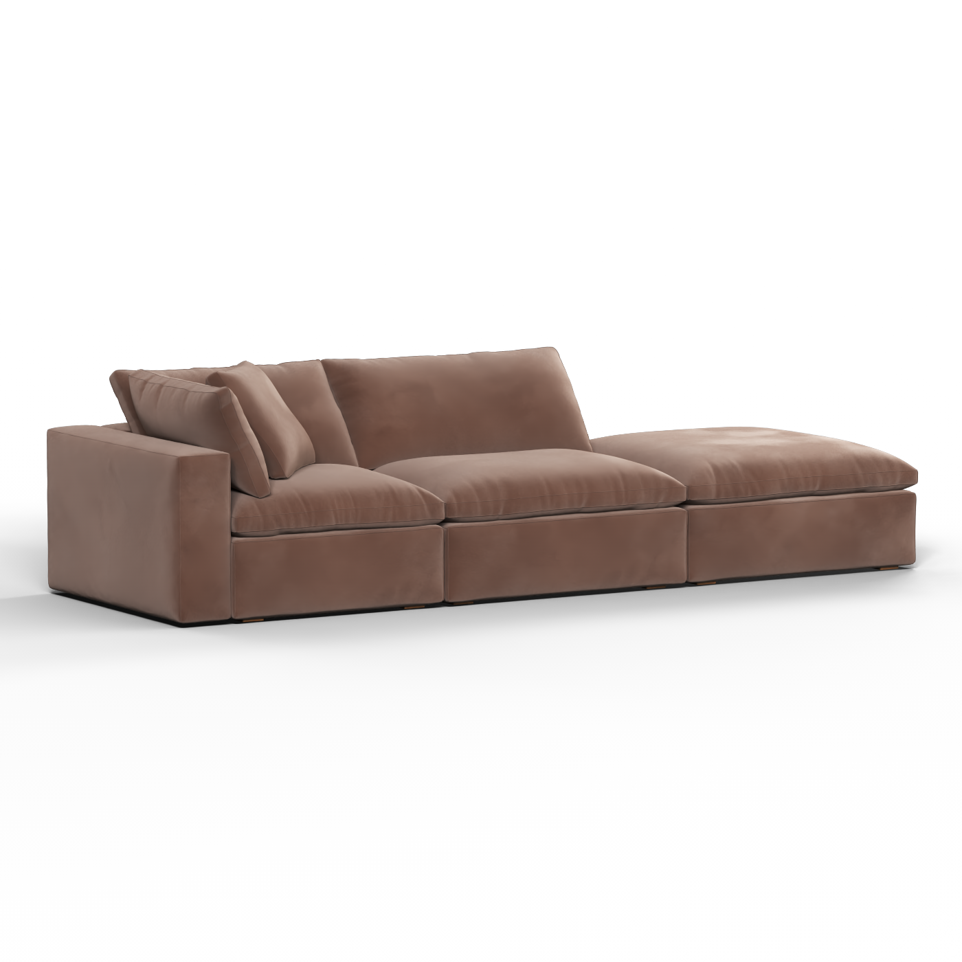 Ari modulares Ecksofa mit Sitzhocker