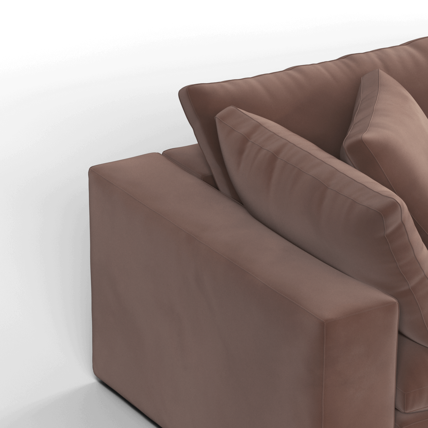 Ari modulares Ecksofa mit Sitzhocker