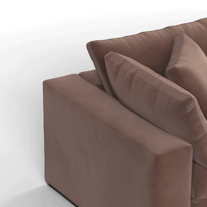 Ari modulares Ecksofa mit Sitzhocker