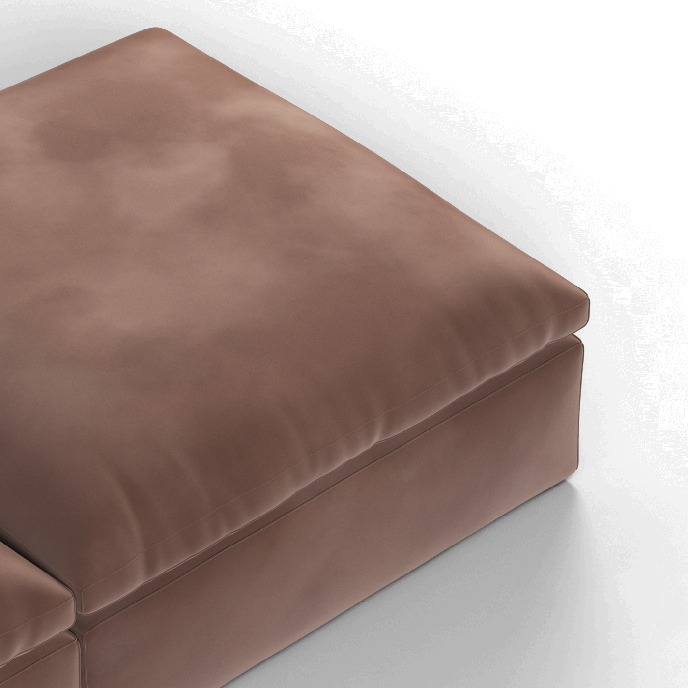Ari modulares Ecksofa mit Sitzhocker