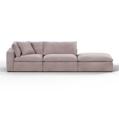 Ari modulares Ecksofa mit Sitzhocker
