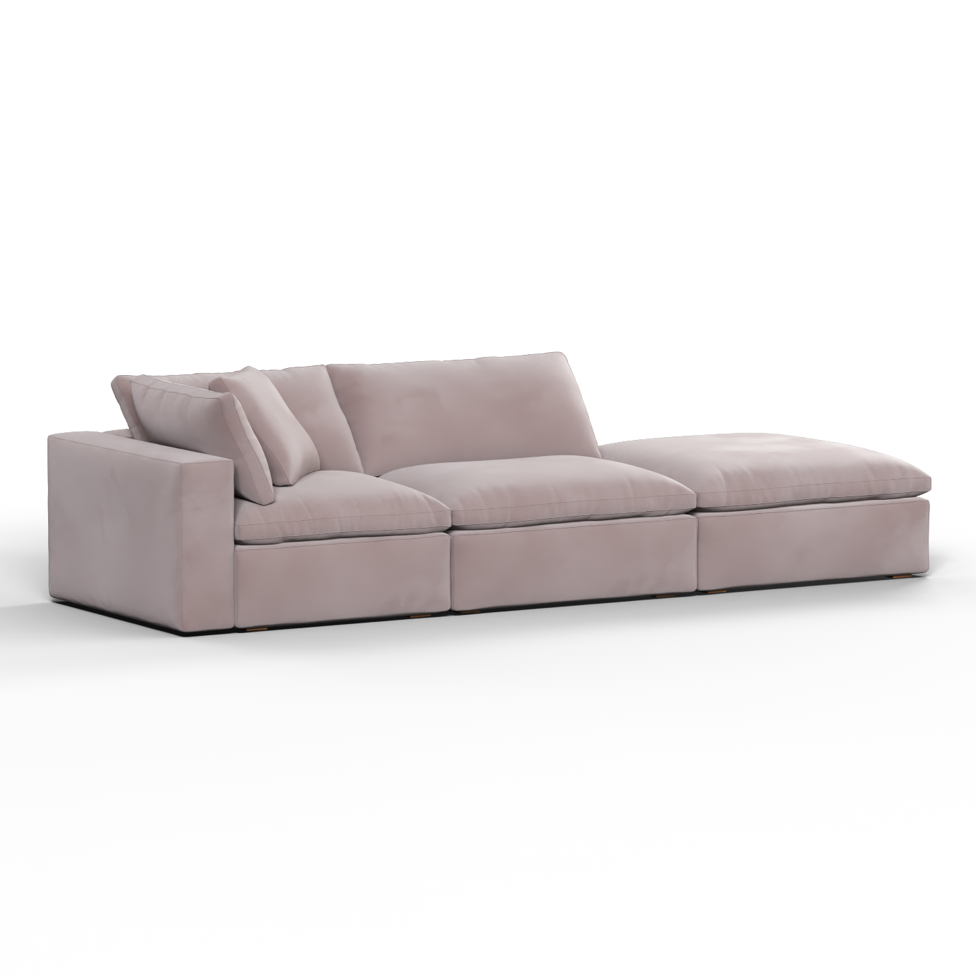 Ari modulares Ecksofa mit Sitzhocker