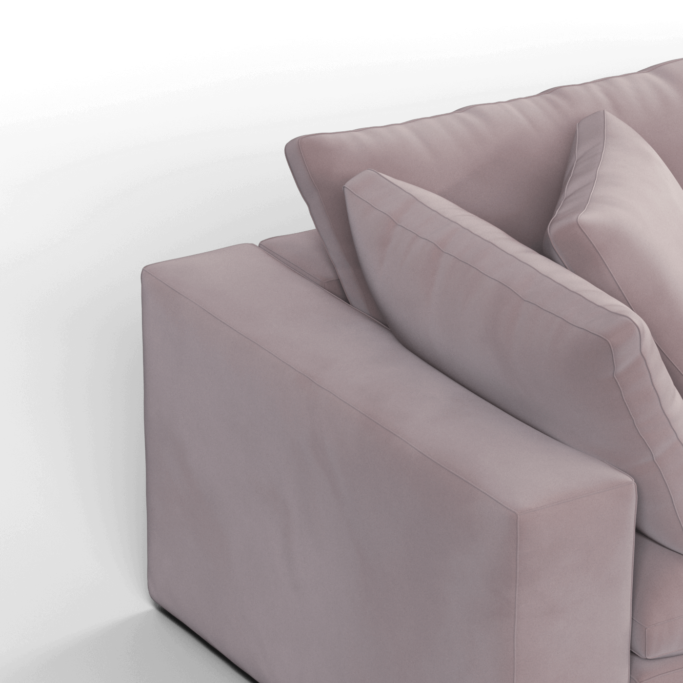 Ari modulares Ecksofa mit Sitzhocker