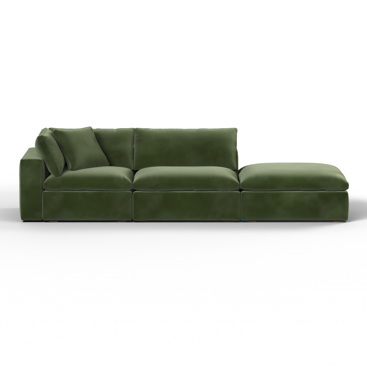 Ari modulares Ecksofa mit Sitzhocker