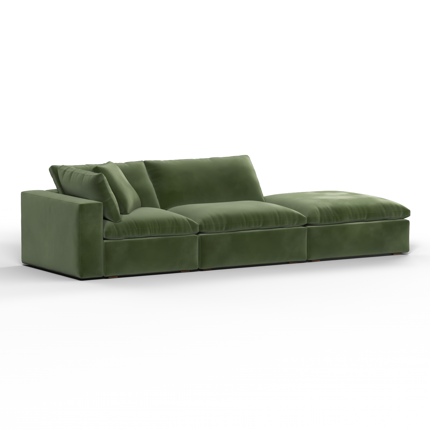 Ari modulares Ecksofa mit Sitzhocker