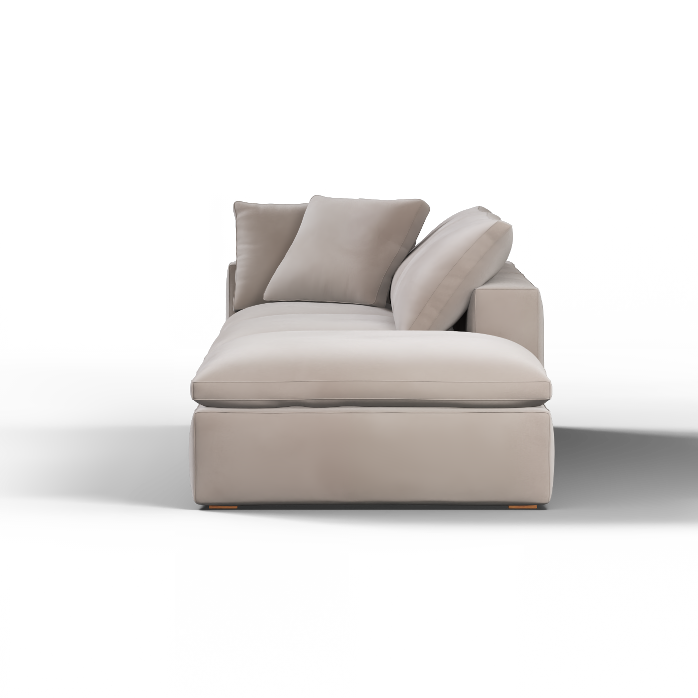 Ari modulares Ecksofa mit Sitzhocker
