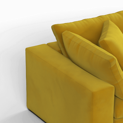 Ari modular corner Sofa with pouffe - Wide fabric range