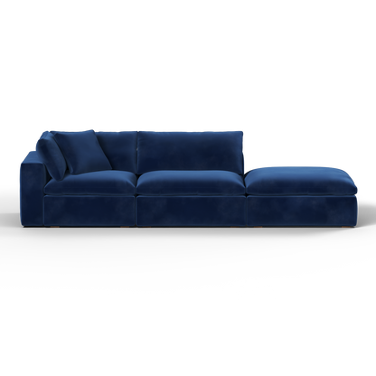 Ari modular corner Sofa with pouffe - Wide fabric range