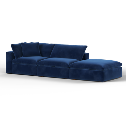 Ari modular corner Sofa with pouffe - Wide fabric range