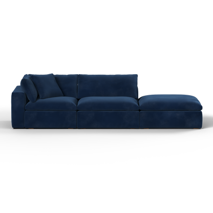 Ari modular corner Sofa with pouffe - Wide fabric range