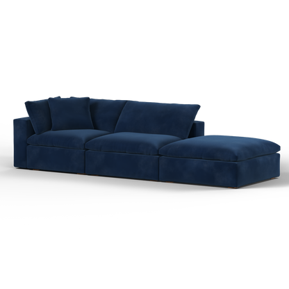 Ari modular corner Sofa with pouffe - Wide fabric range